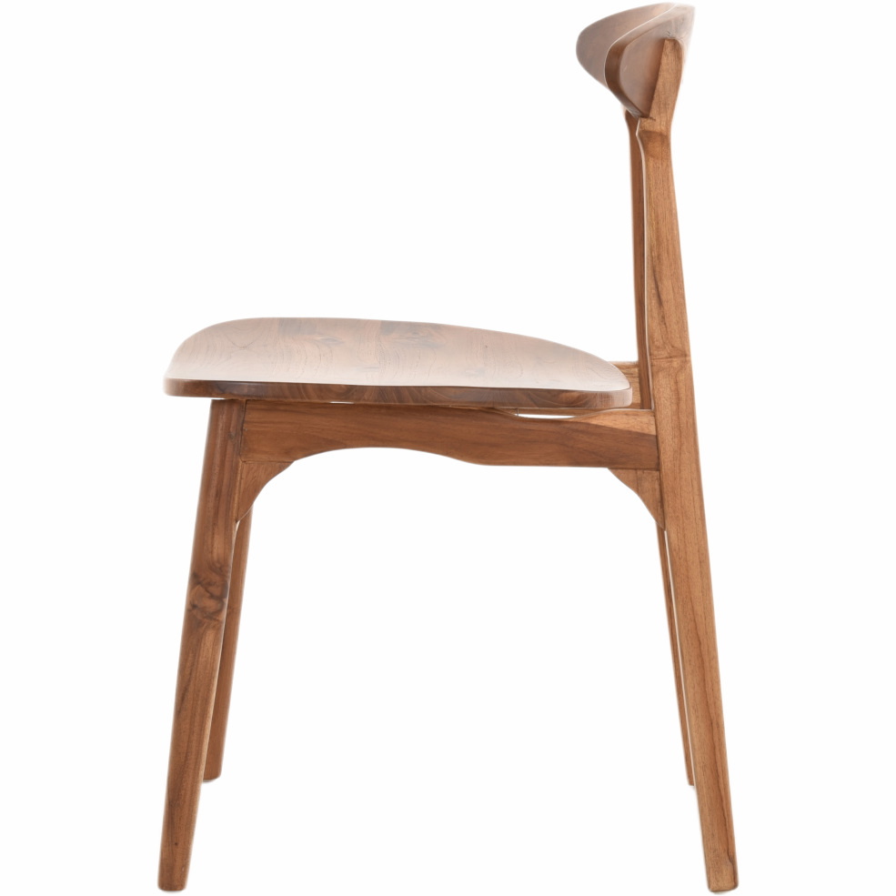 Moderne Esszimmer Stühle Dheli  aus Teak | Holzstühle