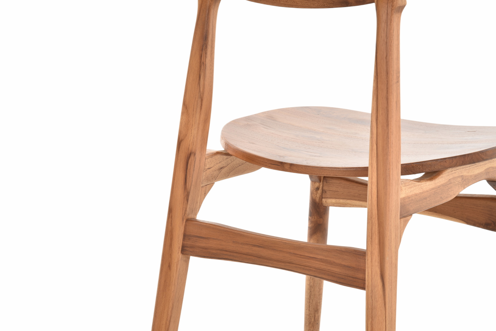 Moderne Esszimmer Stühle Dheli  aus Teak | Holzstühle