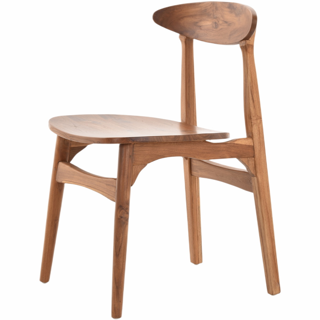 Moderne Esszimmer Stühle Dheli  aus Teak | Holzstühle