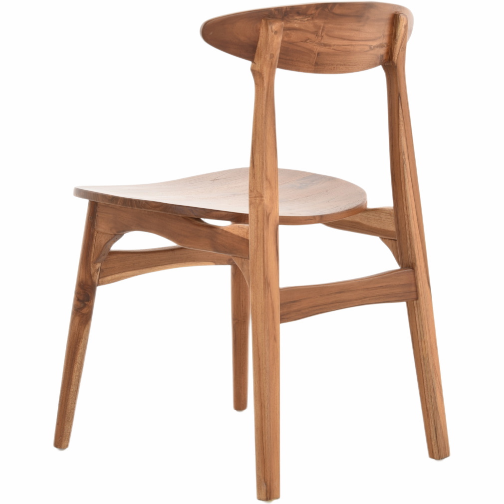 Moderne Esszimmer Stühle Dheli  aus Teak | Holzstühle