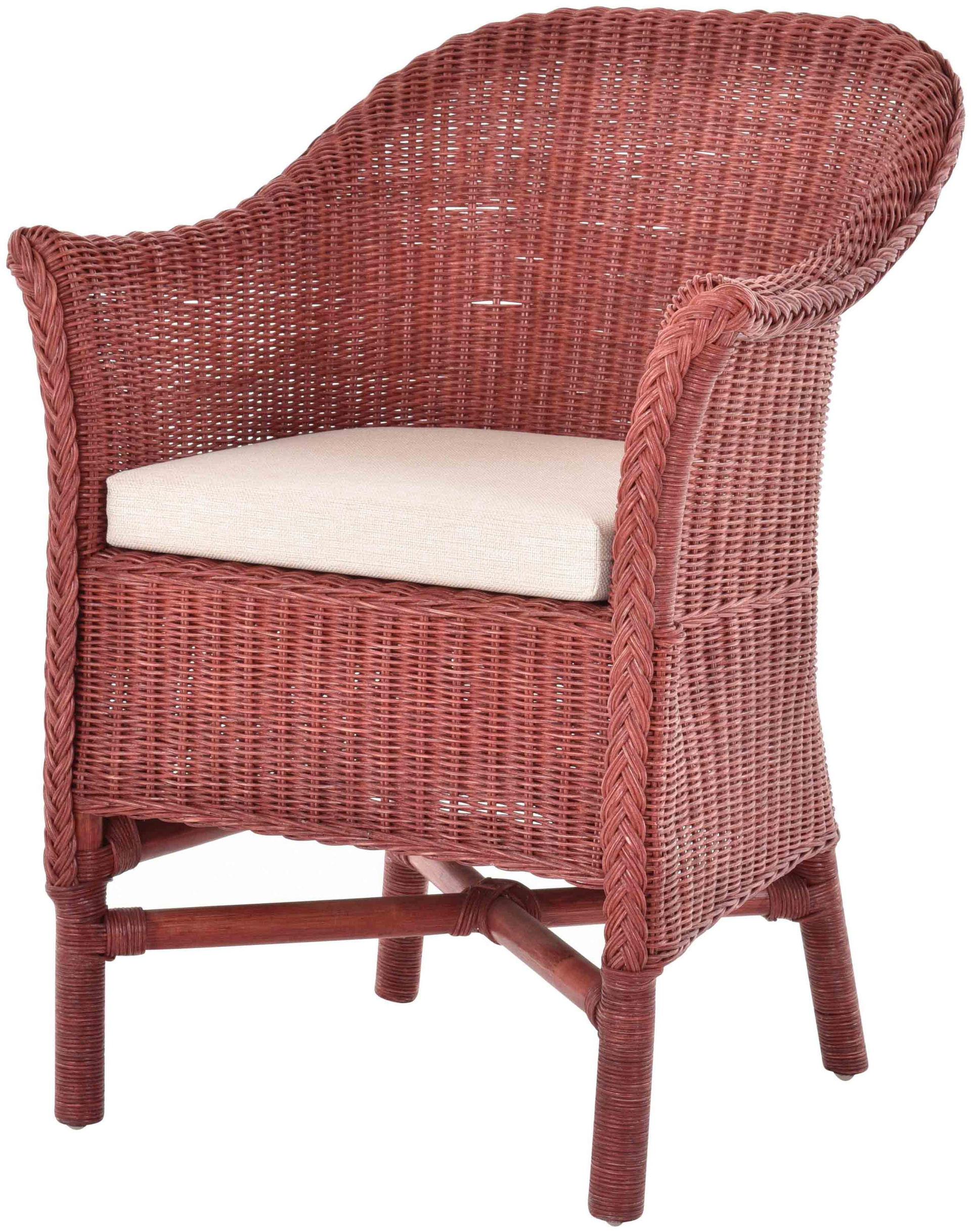 Geflochtener Esszimmerstuhl Korbsessel Bryan aus Rattan | Bordeaux