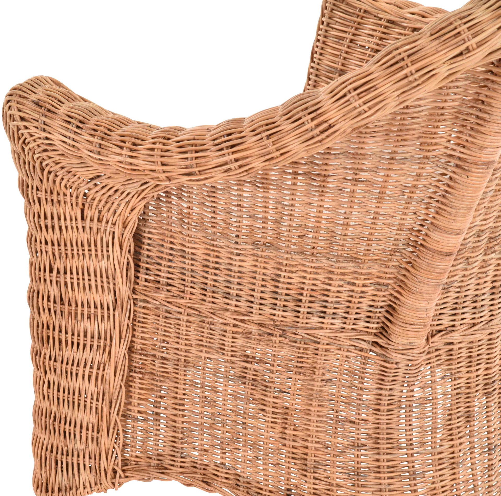 Geflochtener Korbsessel Primavera aus Rattan für Wintergarten & Esszimmer 2er Set | Boondott