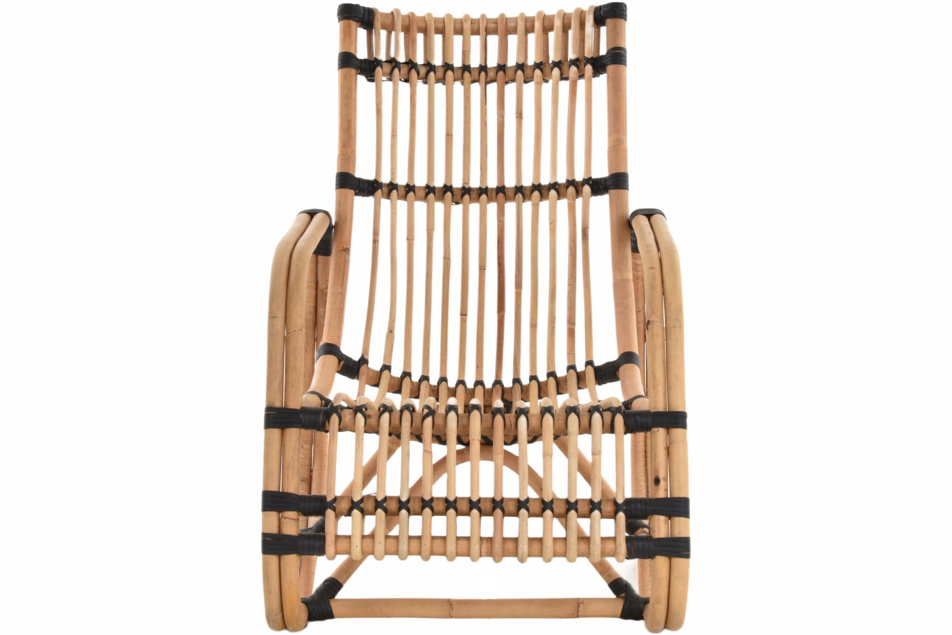 Gartensessel aus Rattan Natur Loungesessel Piam 2er Set | Manau